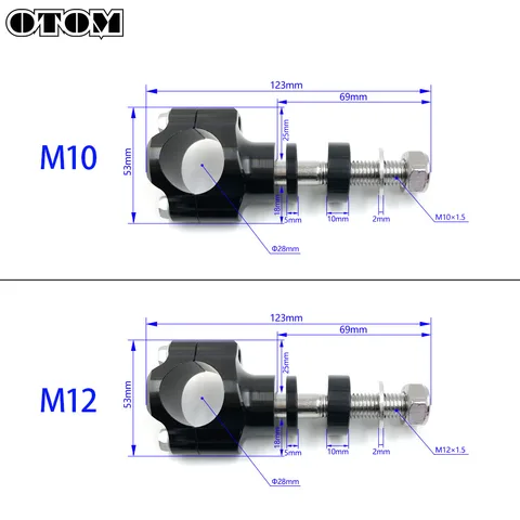 OTOM мотоцикл 1 1/8 "28 мм руль стояки бар держатель с зажимом для HONDA KTM Yamaha номерные знаки для кроссовых и обычных мотоциклов Enduro