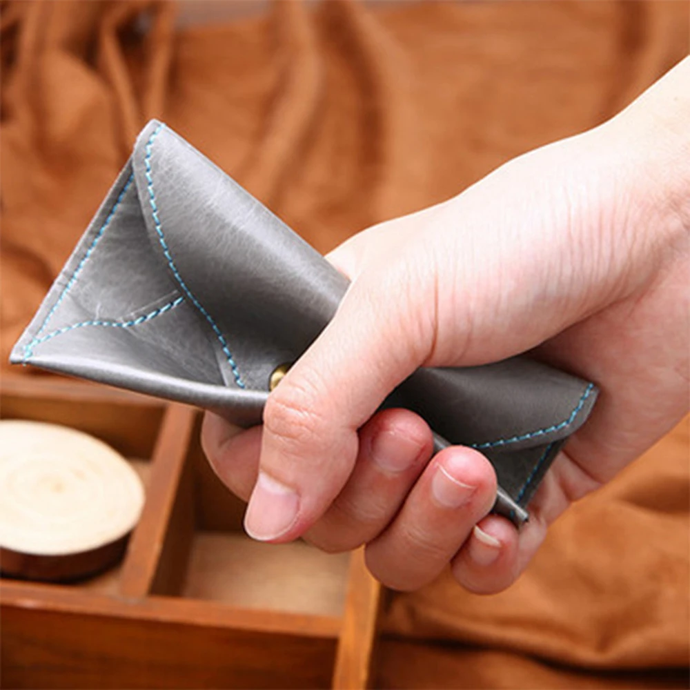 Стильный Супер тонкий мягкий кошелек из искусственной кожи минималистичный