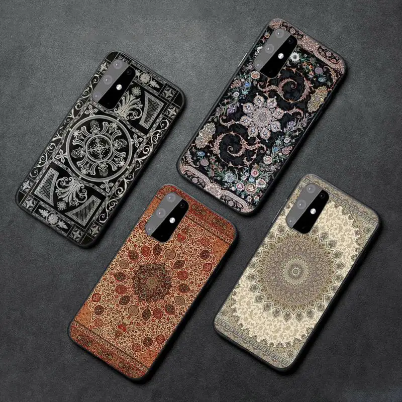 

Persian carpet Floral pattern Phone Case For Samsung galaxy A S note 6 7 8 9 10 20 30 50 51 70 edge plus lite mobile bags