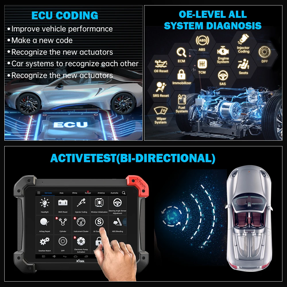 PS90 PRO 9 7 дюйма Bluetooth сверхмощный диагностический инструмент для автомобилей и