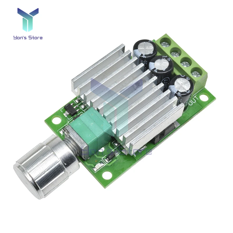 

10A 12V-30V Voltage Regulator PWM DC Motor Speed Controller 12V 24V Adjustable Speed Regulator Dimmer Control New Switch for Fan