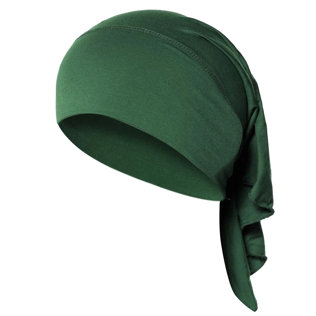 Мусульманская однотонная женская Лыжная индийская шапка с бантом мягкая