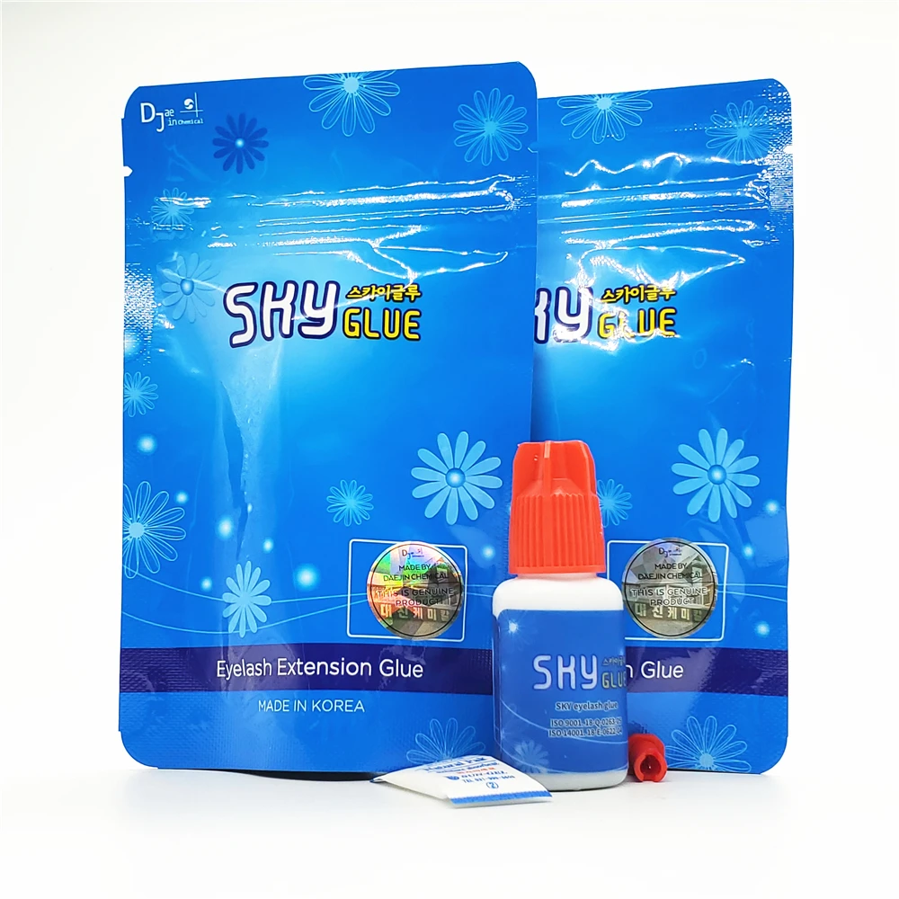 2 бутылки самый быстрый Корея небо клей для наращивания ресниц красная крышка 1 2s