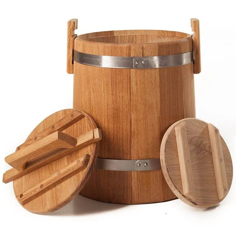 Кадка дубовая для засолки огурцов помидор и яблок Россия|Коробки ящики хранения|