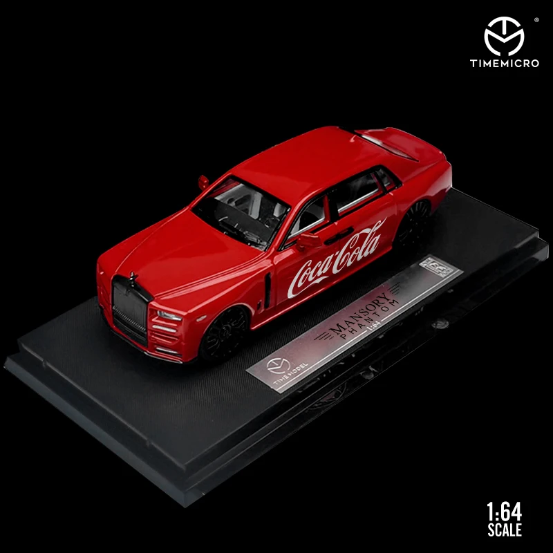 

Модель автомобиля 1/64 Time Micro Diecast Rolls-R Phantom 8, версия Cola, литье под давлением, коллекция 1:64