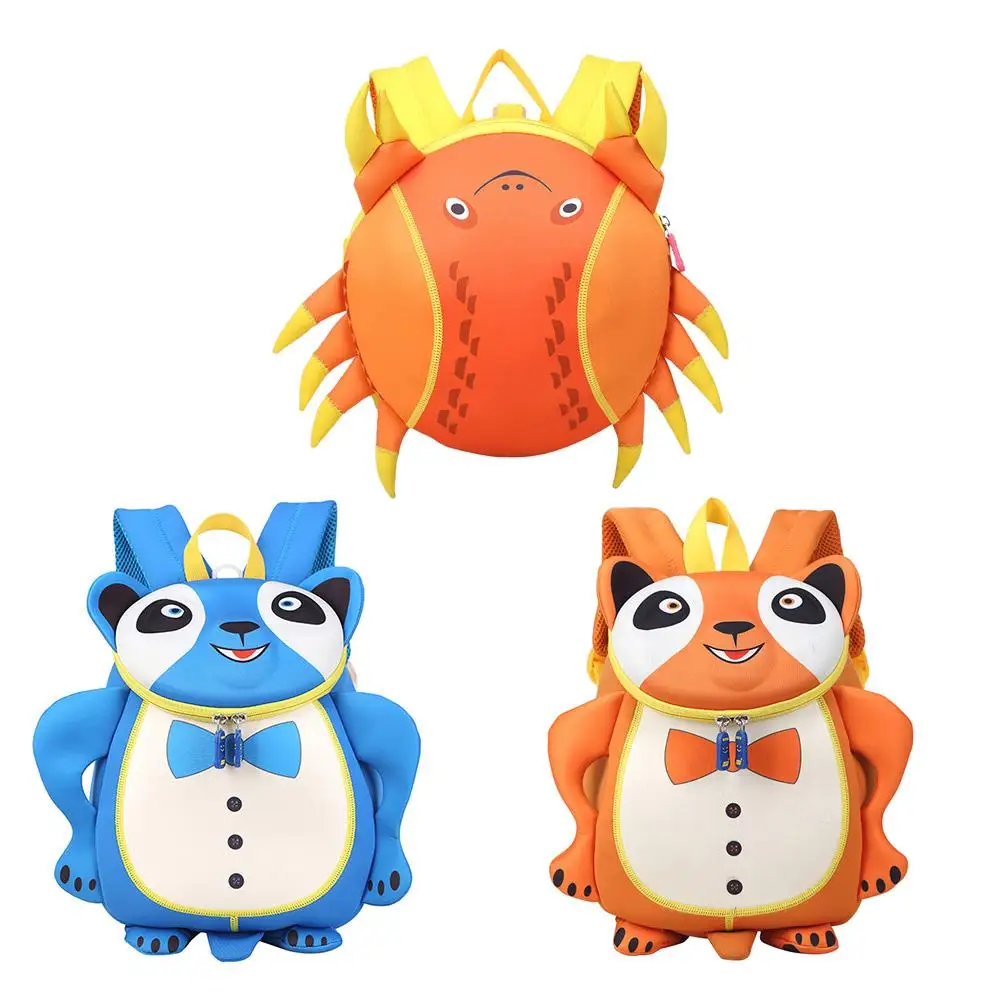 

Backpacks for Children 3D Animals School Bag Zipper Cute Design Knapsack Dirty-resistant and Super-large Capacity