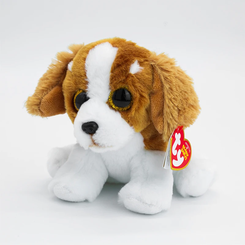 15CM Ty Beanie Stuffed Plush Animals Doll Lion Tiger Penguin Monkey Leopard Pony Fox Big Eye Soft Toys Girl Birthday Gift - купить по