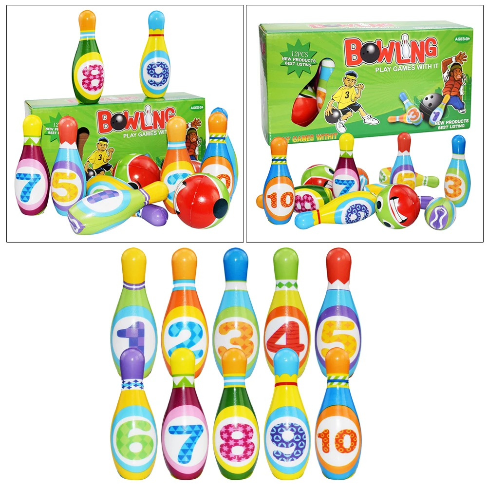 1 Набор заколок для боулинга и шариков безопасная веселая развивающая игрушка