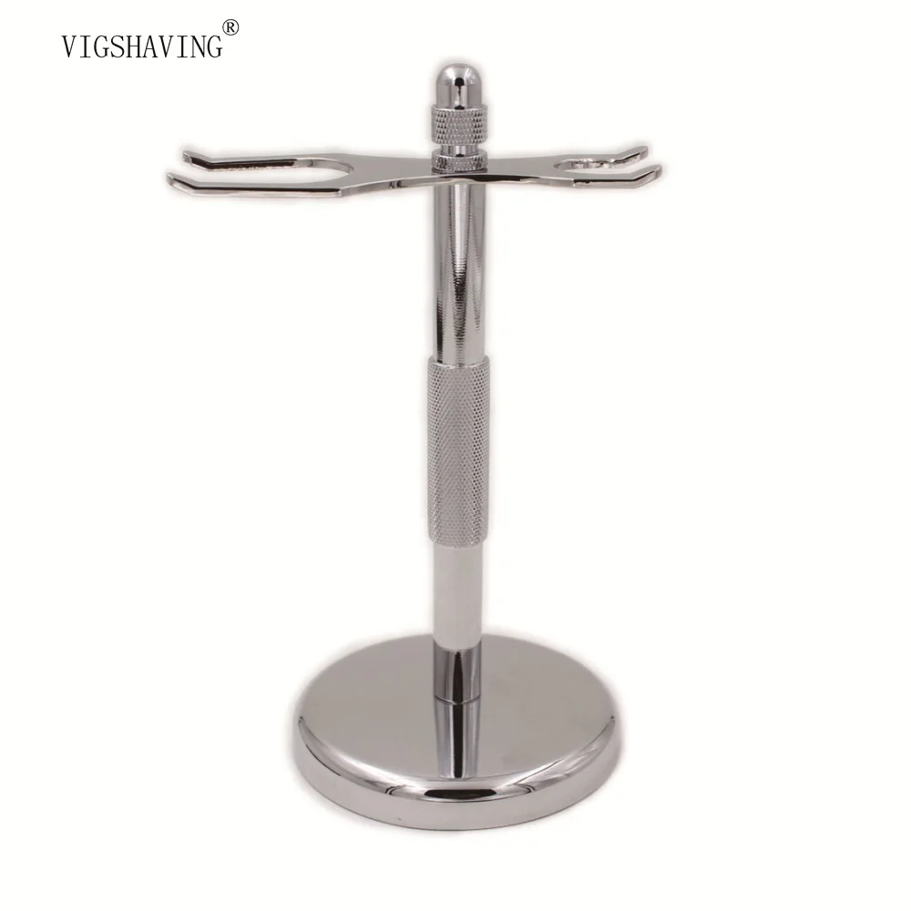 Хромированная Металлическая кисть для бритья и бритвенная подставка бритвенных