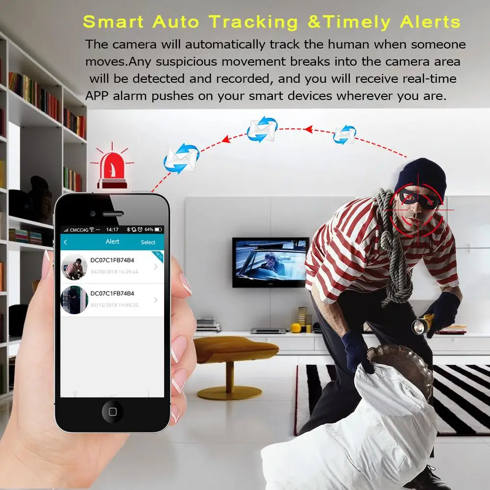 

720P 1080P Home Security Camera IP Camera Wireless Surveillance Camera Wifi Night Vision CCTV Camera 2mp Baby Monitor