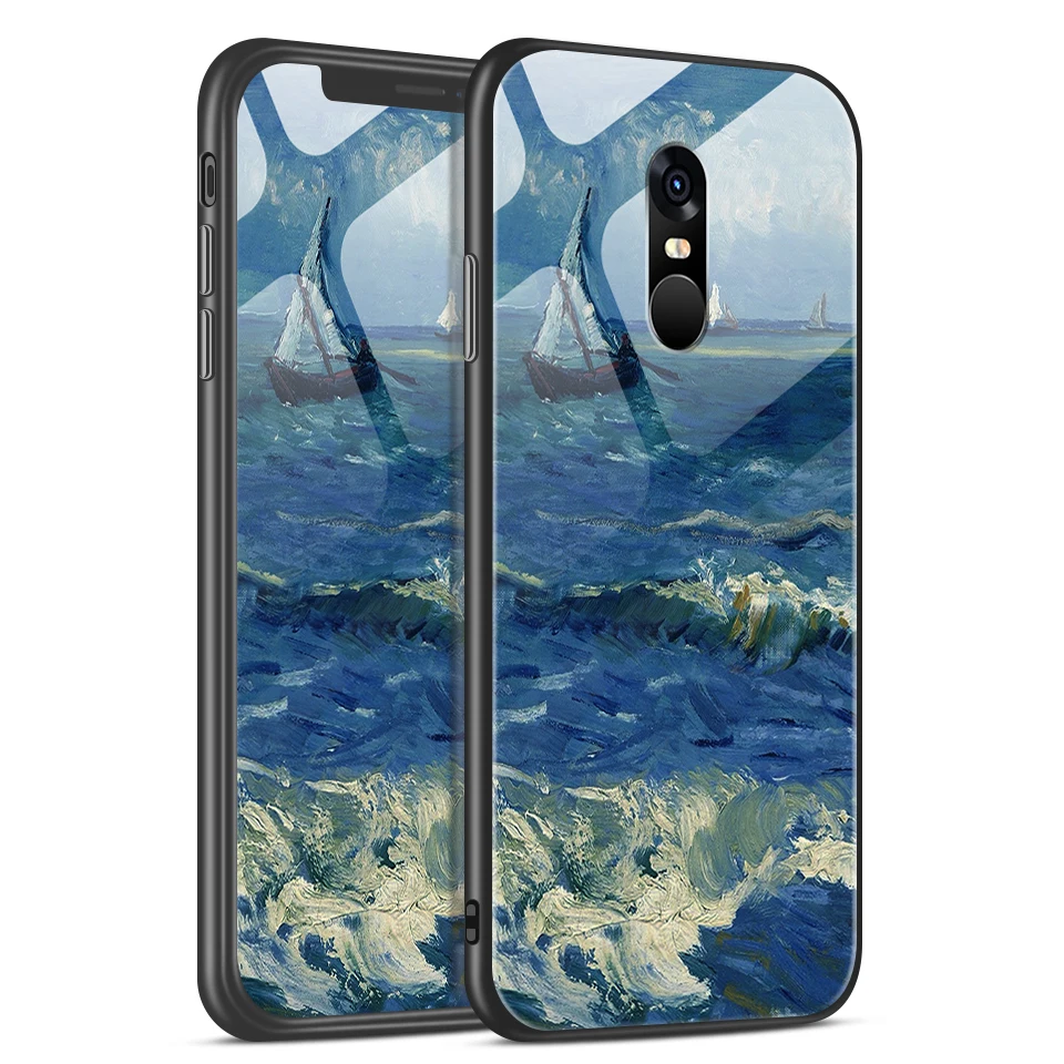 W112 Для Xiaomi Redmi Note 4/4X роскошный чехол из закаленного стекла для Remi Note 4 Pro CN Version/4 Gobal Version Fashion Soft Edge Shell - Цвет: W112