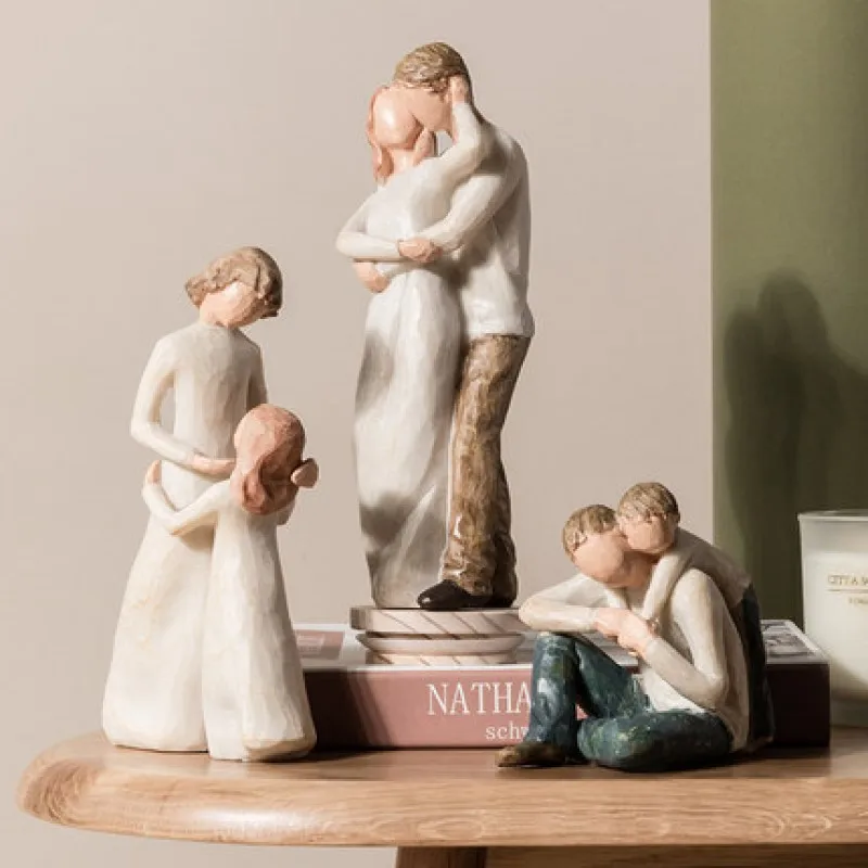 Статуэтка из смолы в скандинавском стиле с абстрактной фигуркой украшение для