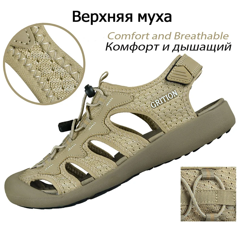 GRITION Women Sandals Summer 2021 Beach Shoes Topcap Hiking Breathable Platform Casual Durable Outdoor Sexy Sandals Big Size 41