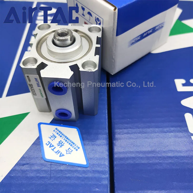 Пневматический цилиндр SDA100 AIRTAC двойного действия Компактный диаметр 100 мм ход 5-25