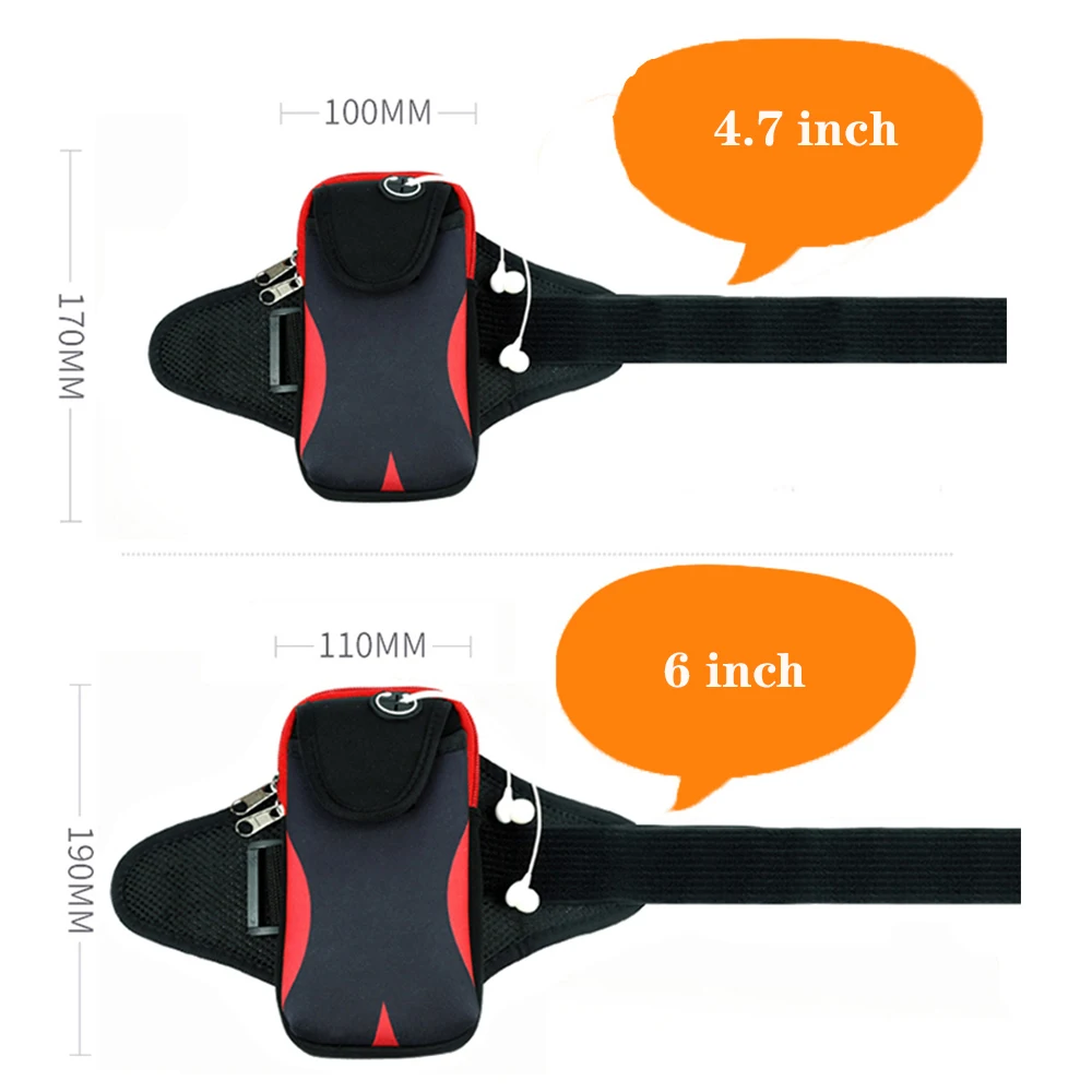 Спортивная сумка на руку водонепроницаемая уличная для мобильного телефона бега