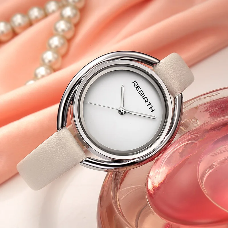 Часы Reborn женские модные роскошные наручные с кожаным ремешком|Женские часы| |