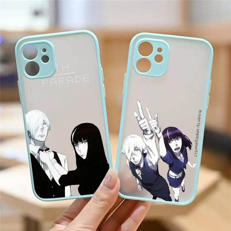 

Death Parade TV animation Phone Case matte transparent For iphone 7 8 11 12 13 plus mini x xs xr pro max cover
