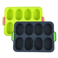 1 pcs mini baguette baking tray bread baking mold silicone non stick bread tray for kitchen diy baking tool