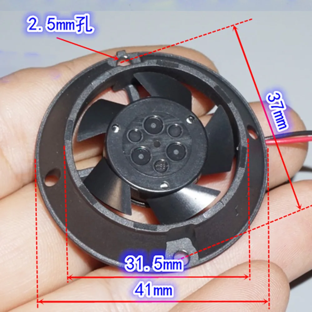 Круглый Мини Бесщеточный Охлаждающий вентилятор 41 мм постоянный ток 1 5 в-6 в 3 60 мА