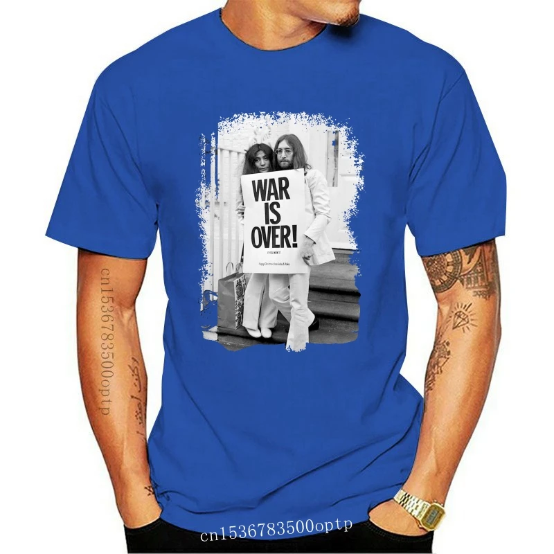 

New War is Over T Shirt John Lennon Yoko Cotton Black Size S To 2Xl Happy Xmas