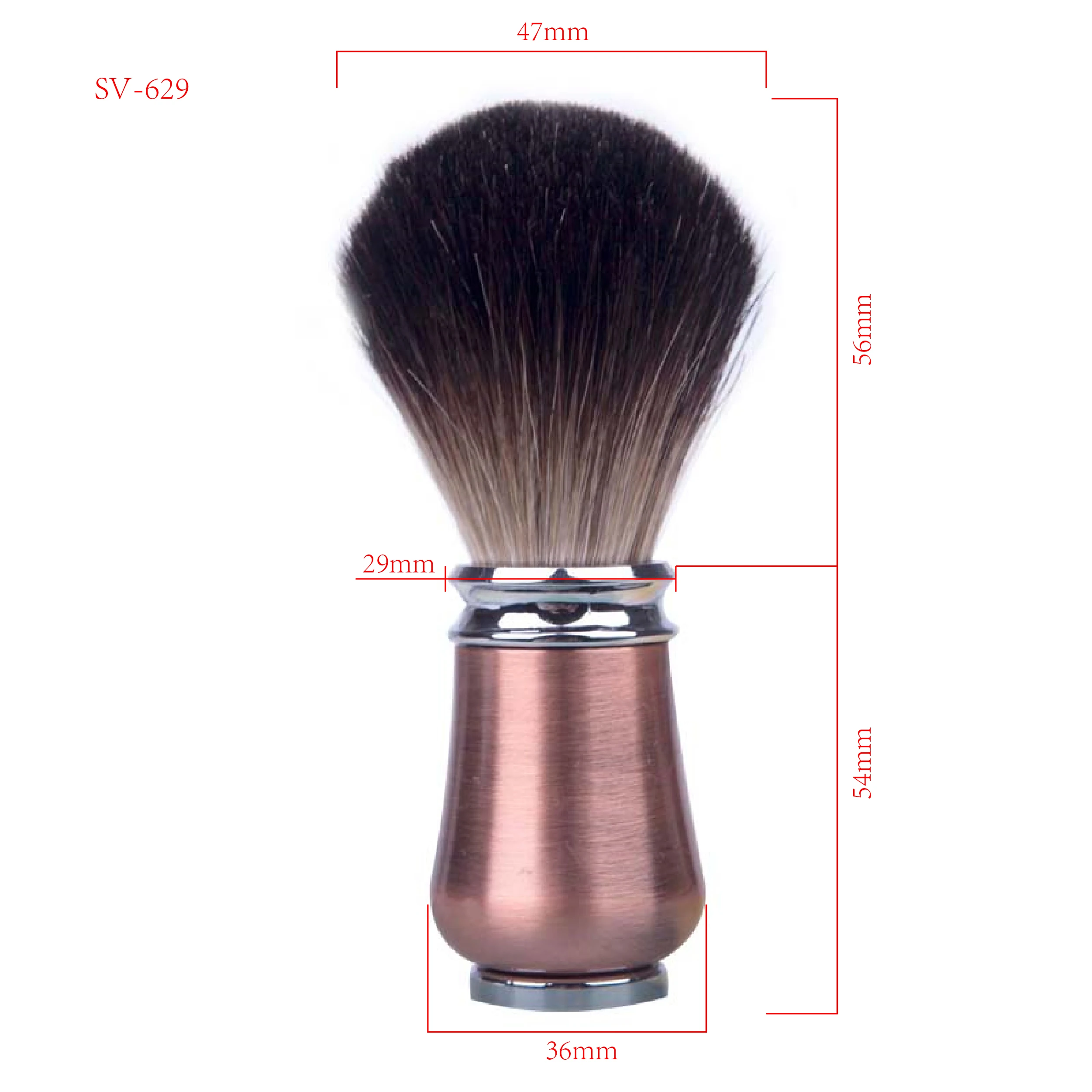 

SV-629 C Grade High Quality Badger Hair Bronze Metal Handle Face Shaving Brush Salon Men's Beard Barber Tool