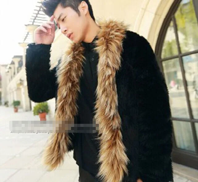 Jaqueta De Couro Masculina 2019 искусственная норковая меховая мужская куртка кожаная плюс