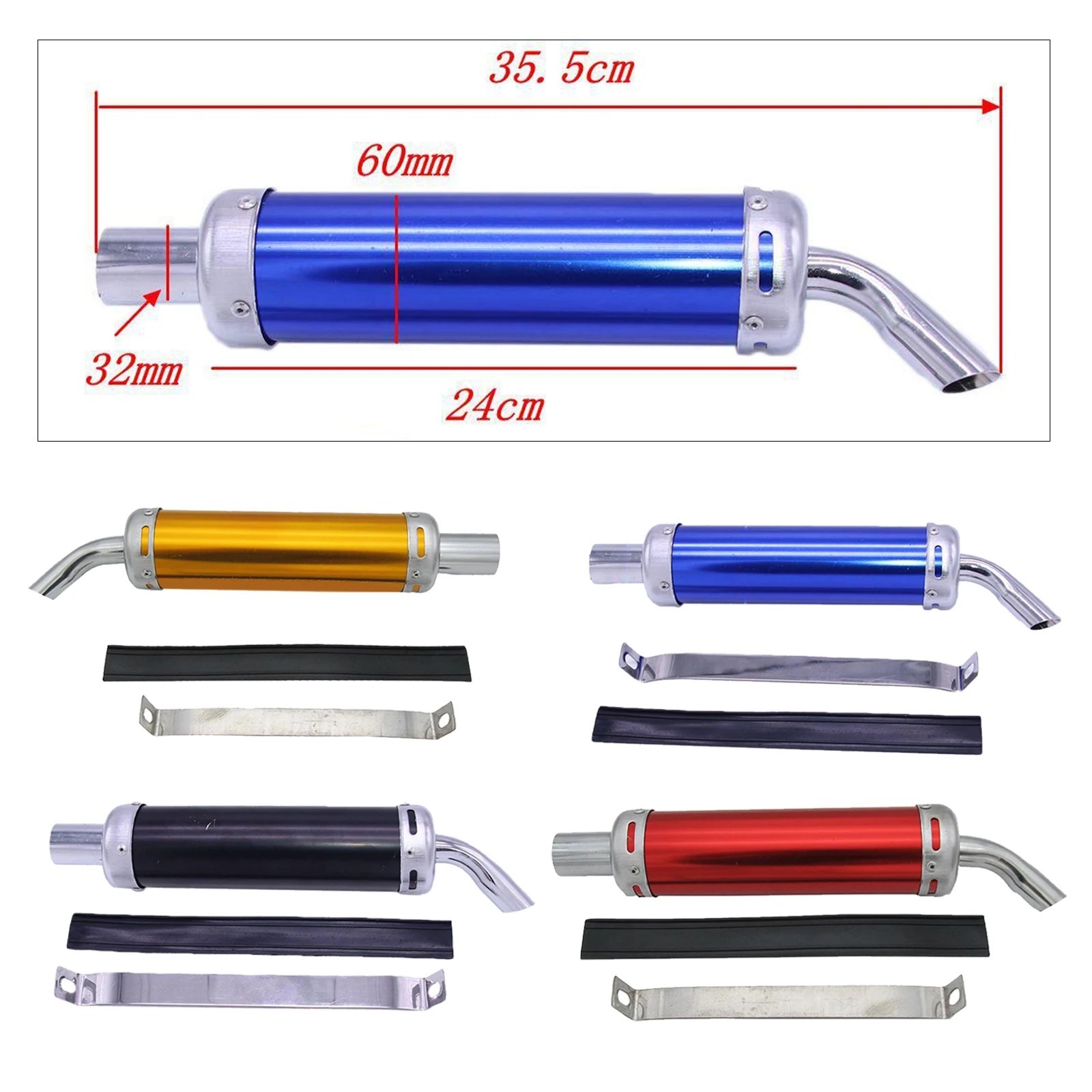 

32mm Motorcycle Exhaust Pipe Muffler Silencer DB Killer Aluminum Alloy For Honda NSR150 NSR250 P3 P4 TZR125 TZM150 RGV250 TSR200