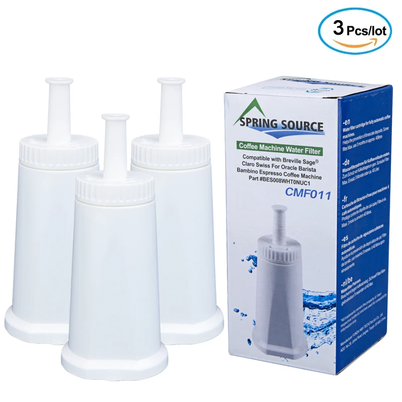Replacement Water Filter Compatible with Breville Sage Claro Swiss for Barista & Bambino Espresso Coffee Machine . Pack of 3
