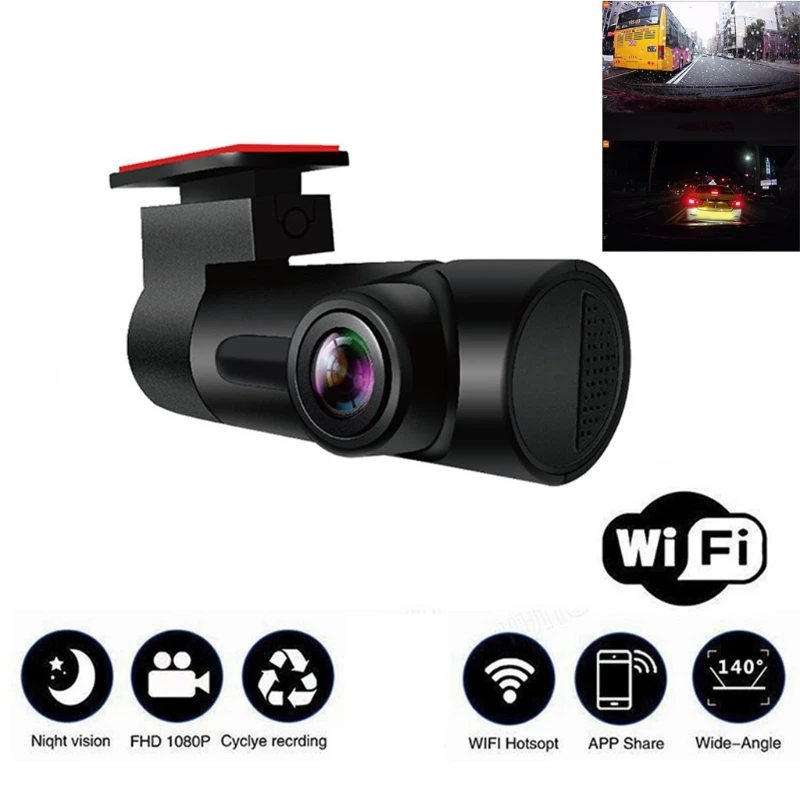 

Full High Definition 1080p Car Mini Camera 140° Wide Angle Rearview Mirror Dash Digital Video Recorder Driving Camcorder