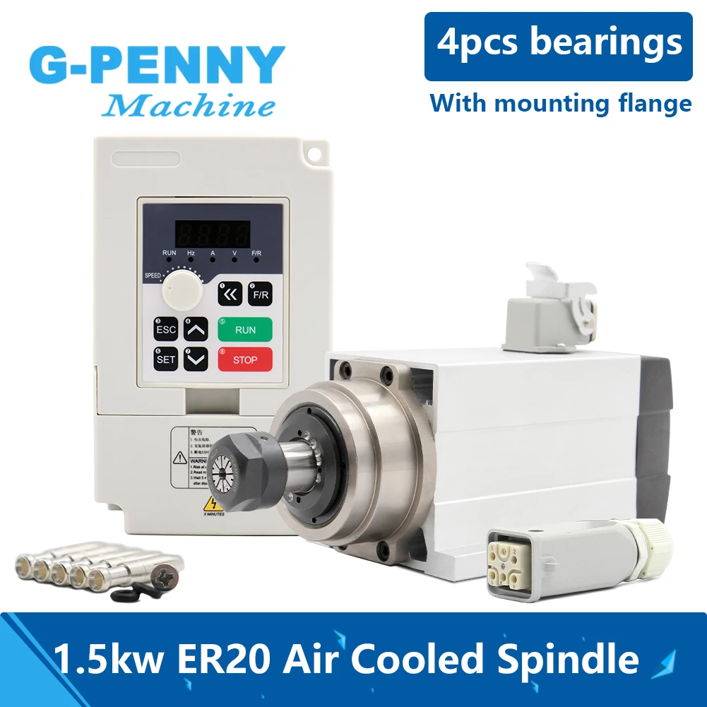 Новое поступление! Квадратный электродвигатель шпинделя с воздушным