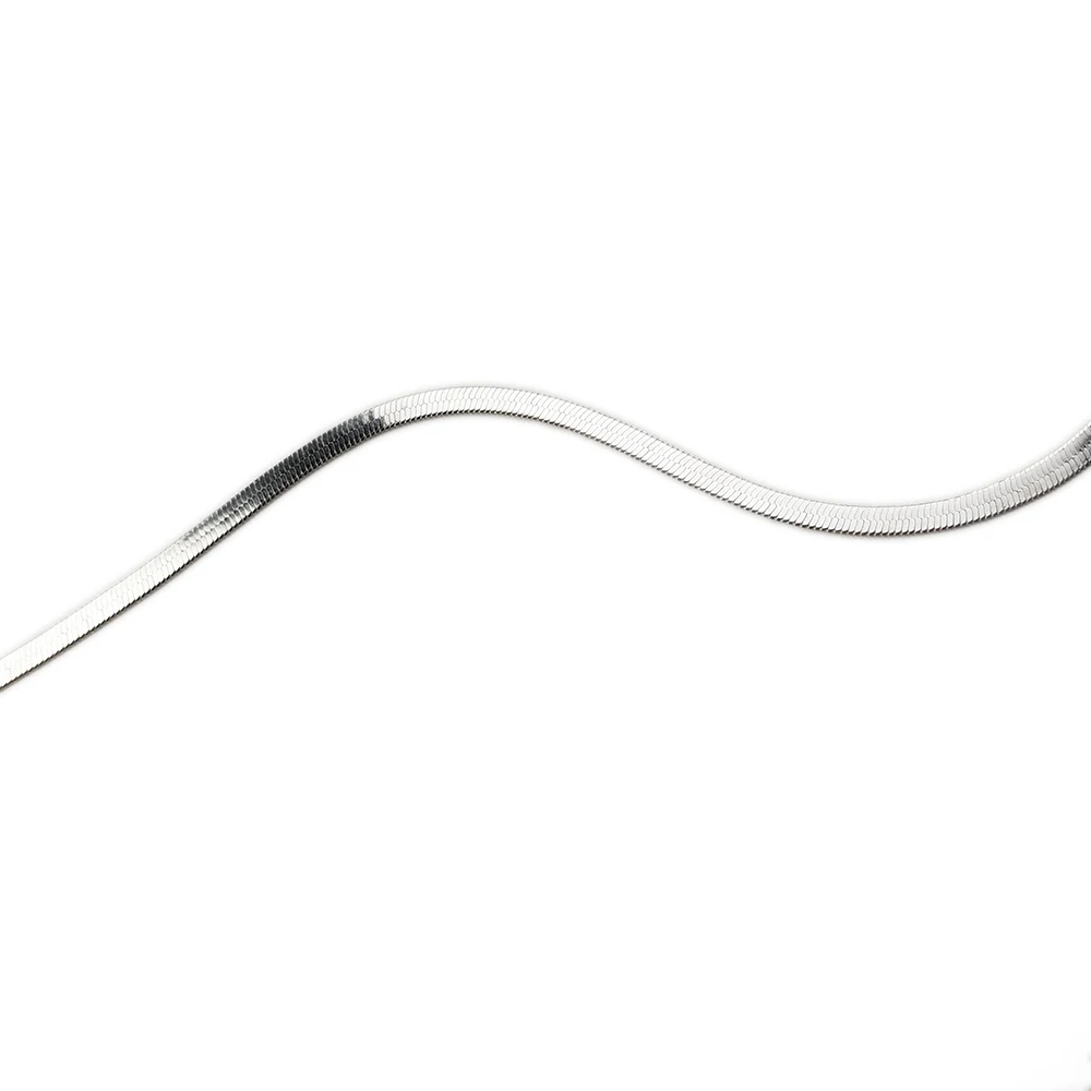 Fashion  Blade Chain on Neck Choker Necklace Women Sexy Flat Snake Chain Jewelry Gift Clavicle Necklace