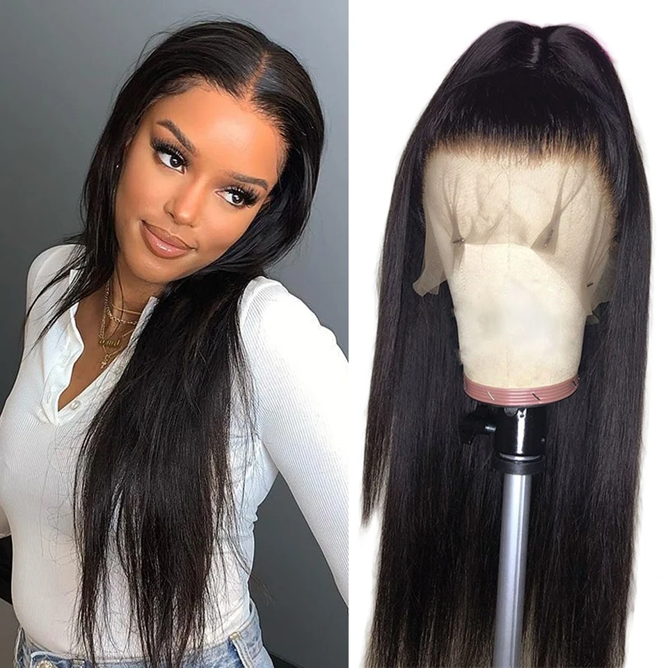 Изысканный внешний вид 13x4 парики из человеческих волос на сетке спереди парик