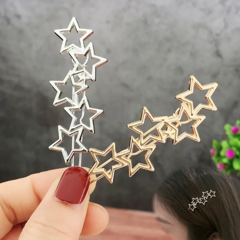 1 шт. модный зажим для волос женщин Элегантный дизайн Восемь символов заколка