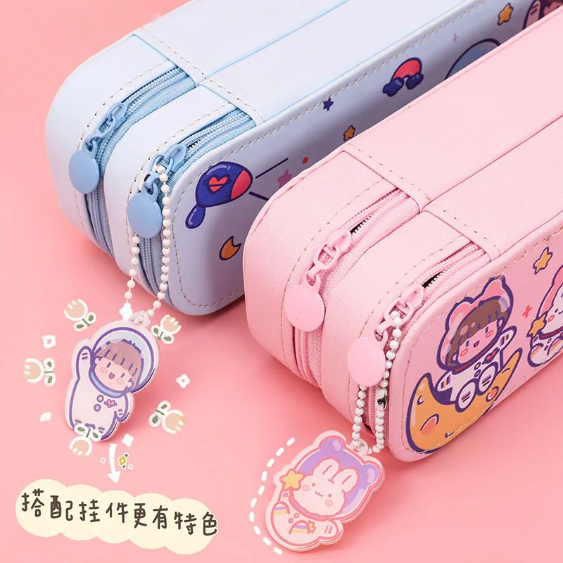 Kawaii пеналы мультяшная сумка для ручек коробка подарок ребенка косметический