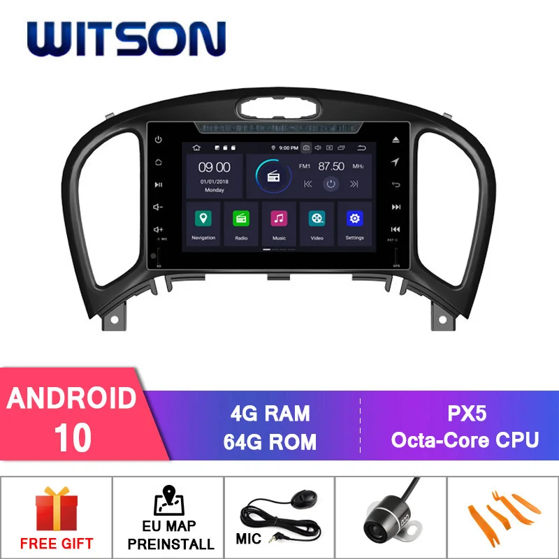 Автомобильная навигационная система WITSON Android 10 0 для NISSAN JUKE 2012-2017 автомобильный