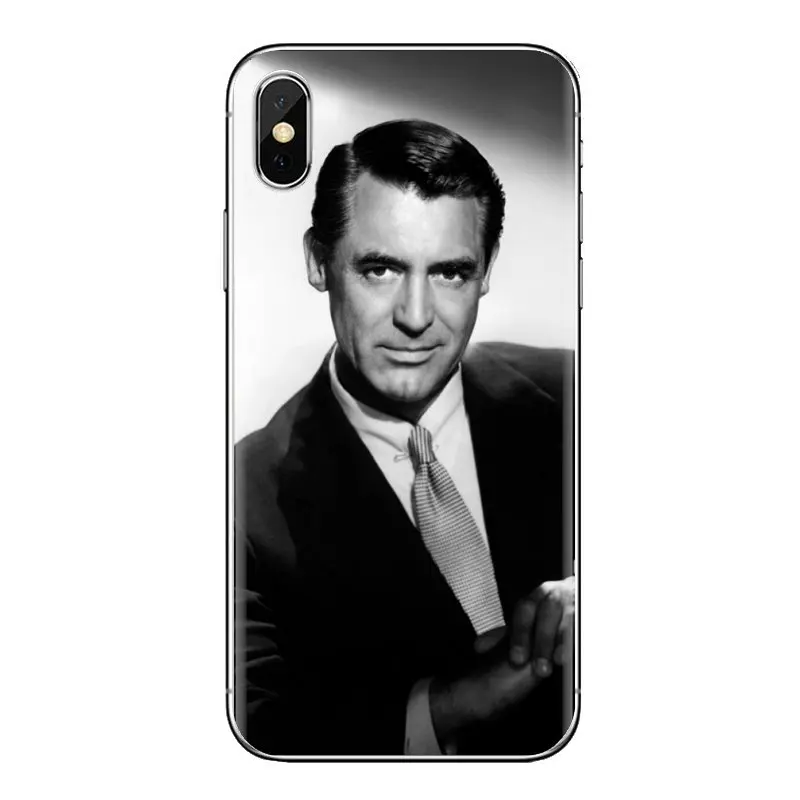 Soft Transparent Cases Covers For Samsung Galaxy J1 J2 J3 J4 J5 J6 J7 J8 Plus 2018 Prime 2015 2016 2017 Cary Grant |