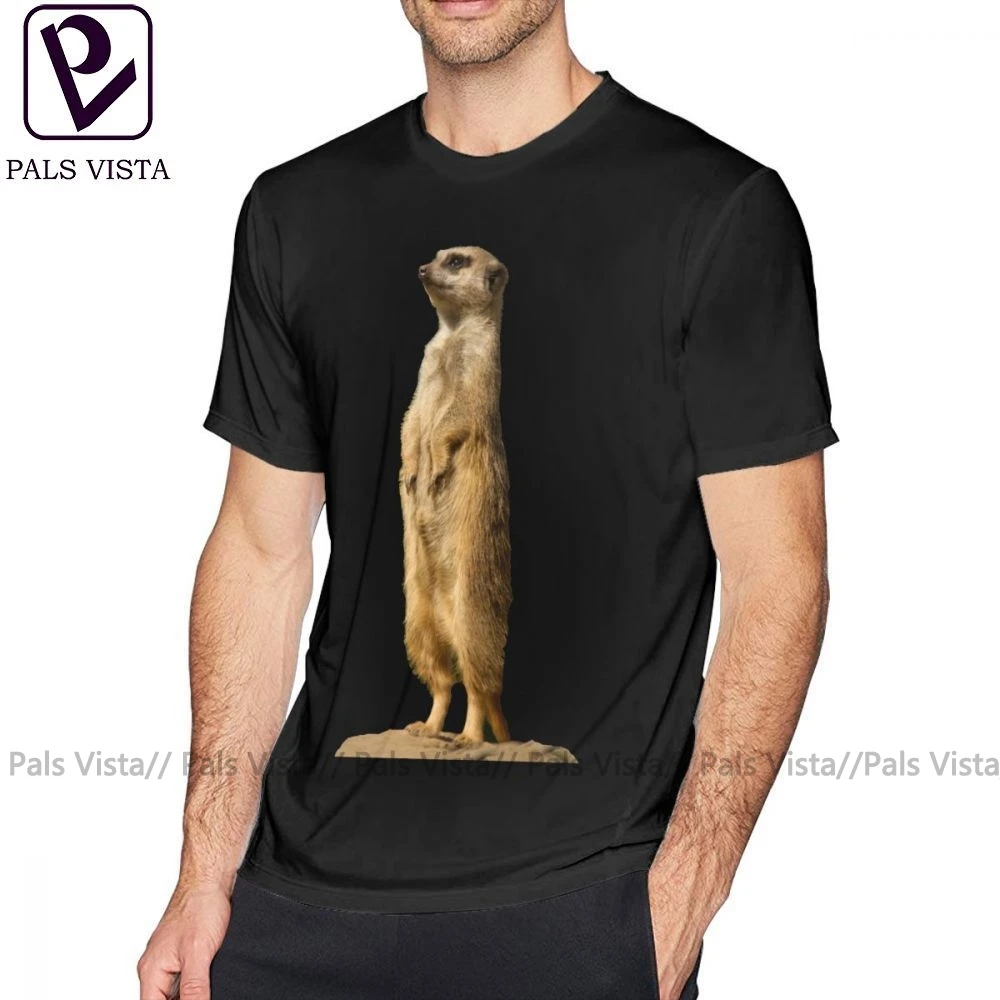 Meerkat футболка 100 хлопок Awesome с принтом человек свободный короткий рукав Пляжная