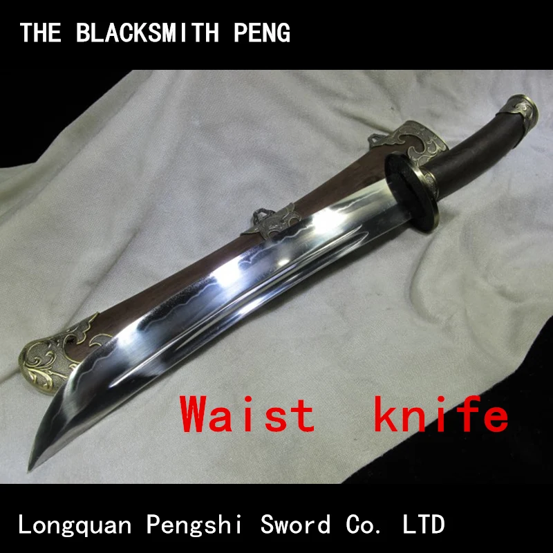 

Authentic Longquan swords high carbon steel Qing Dao rosewood Beller knife gifts of martial arts Chinese swords katanas