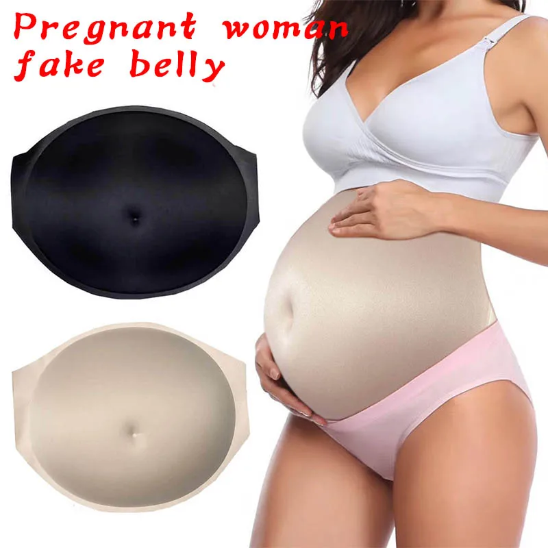 

Simulation Pregnant Belly Tummy Bump Actor Cosplay Props Breathable Stage Performance LBV