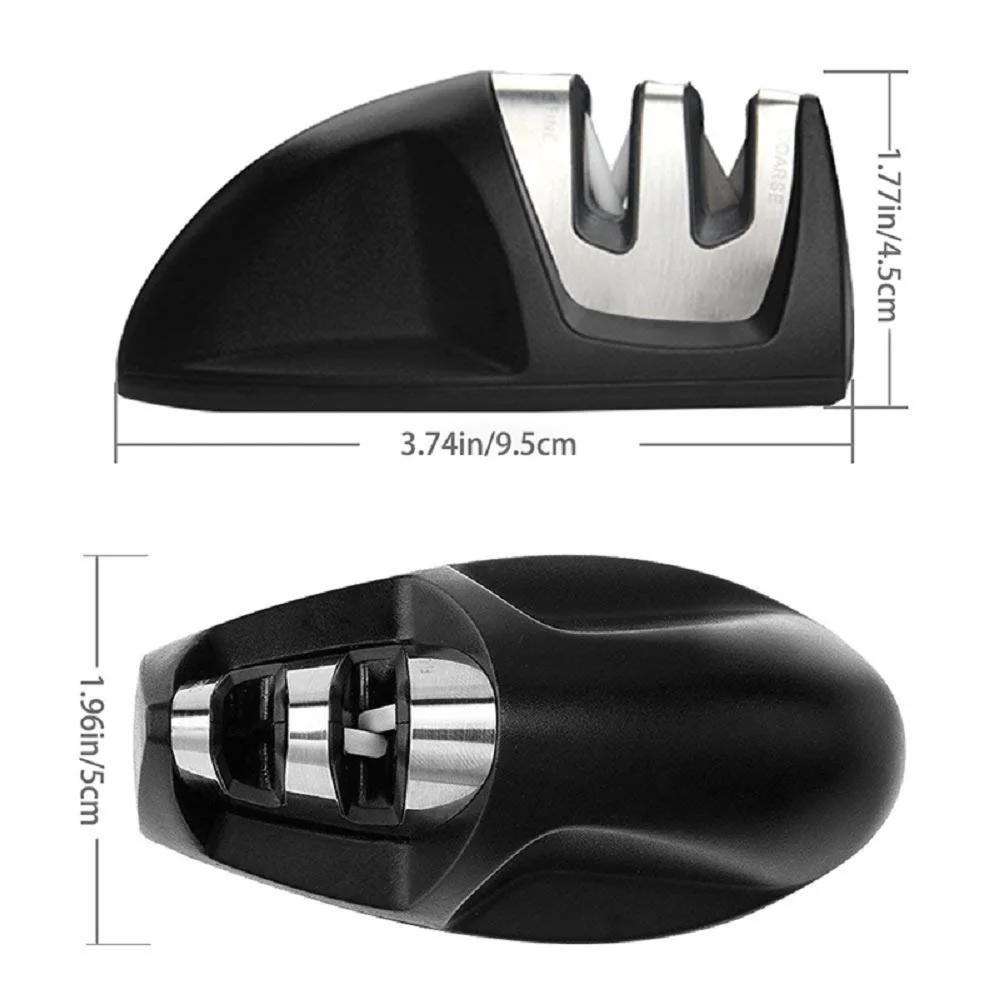 

Knife Sharpener 2 Stages Professional Kitchen Sharpening Stone Grinder knives Whetstone Tungsten Steel Ceramic Sharpener