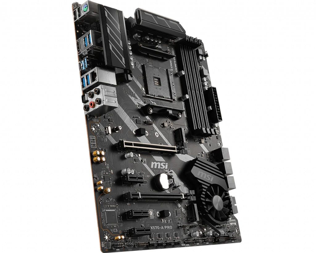 Новая версия MSI X570-A PRO поддерживает разъем AMD AM4 с 4 диммами двухканальную Память DDR4