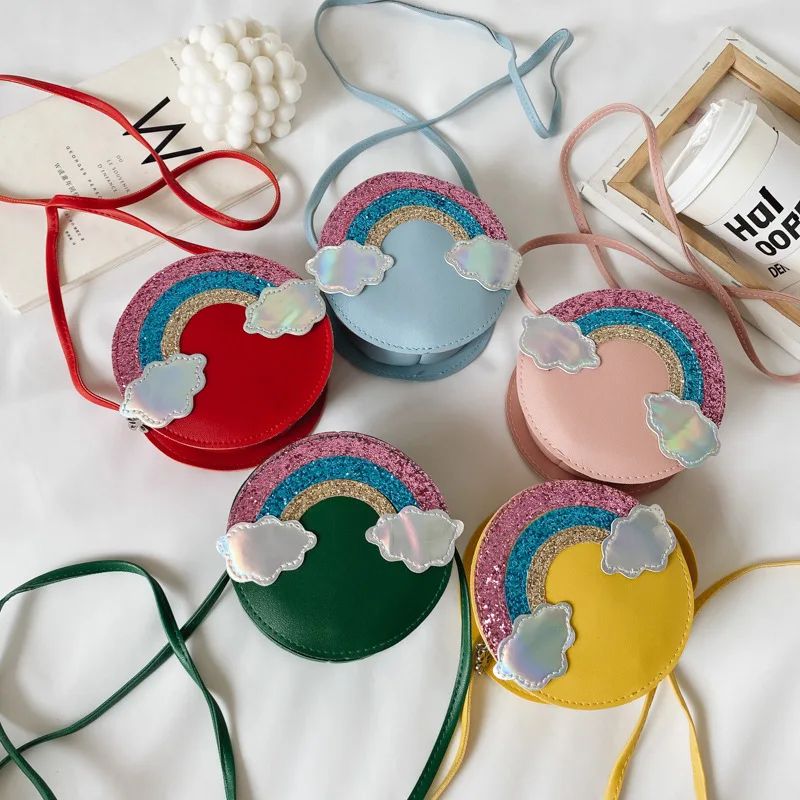 

Children Mini Purse Cute Little Girl Rainbow Purses and Handbags Kids Small Coin Pouch Toddler Crossbody Bag