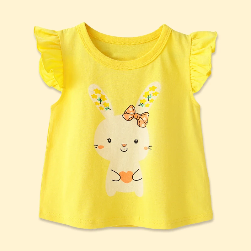 

Kids Girls Summer Cartoon Clothes Baby Toddler Girl Kid Blouse Clothes Casual Tee Shirt Top for Children Girls