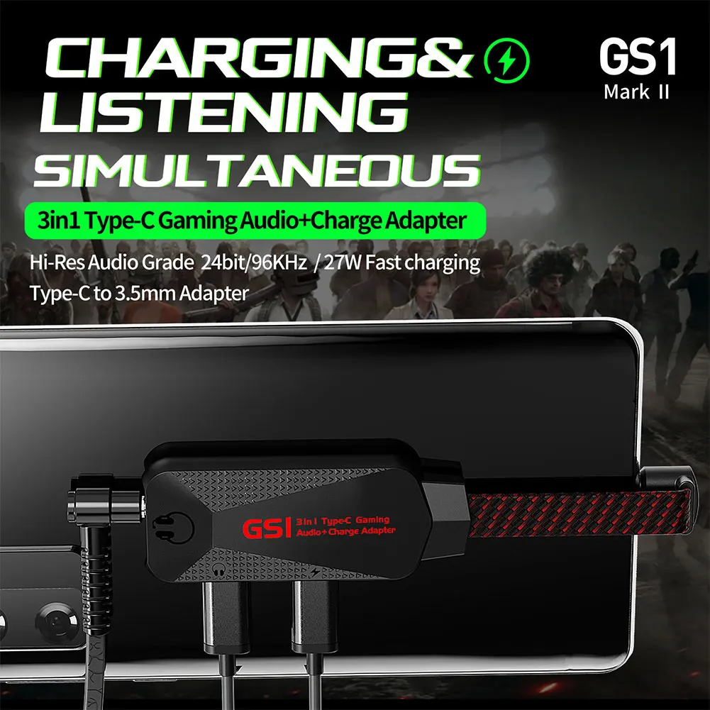 Для GS1 2021 Новинка USB-C Type-C Быстрая зарядка 3 5 мм аудио три в одном есть курица игра