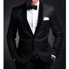 Модный мужской костюм 2022, облегающие мужские костюмы, новейший дизайн пиджака и брюк, Свадебная вечеринка, Блейзер, смокинги для жениха, мужской костюм (пиджак + брюки)