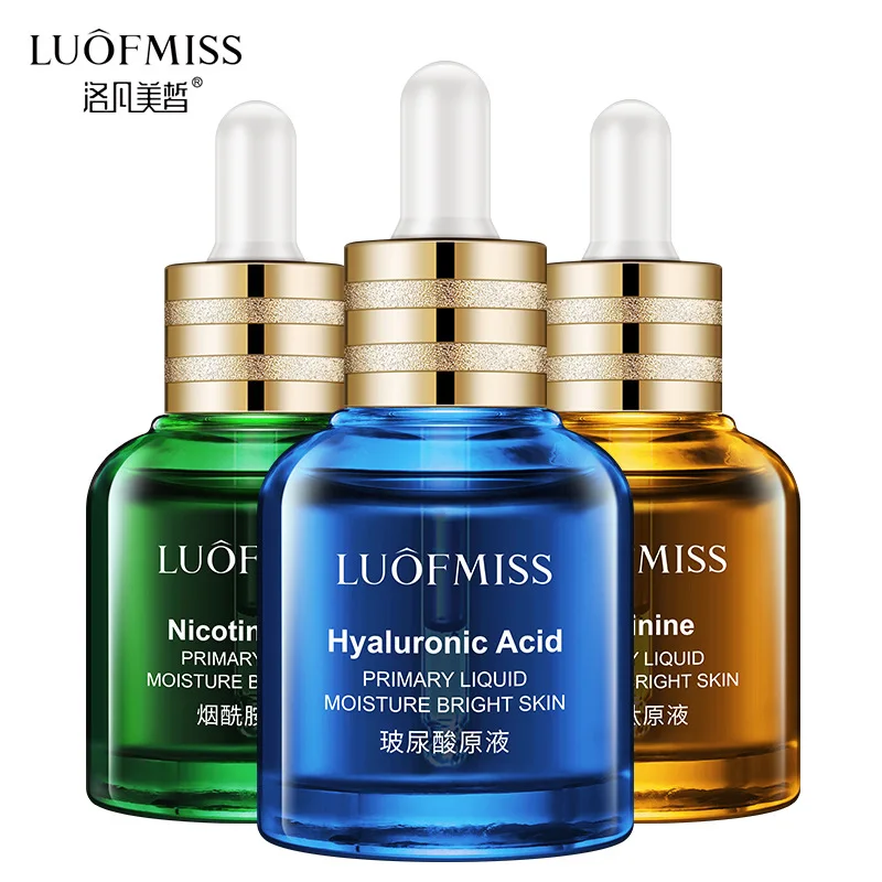 

LUOFMISS Hyaluronic Acid Nicotinamide Areginine Face Serum Shrink Pores Anti Aging Firming Repair Facial Essence Skin Care