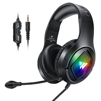 usb3 5mm4pin gaming earphone gaming headset earphone headphone handfree rgb backlit wired earphones for ps4 ps5 xbox pc mobile