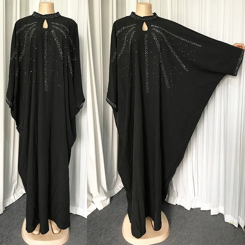 Дубайский хиджаб Печати Элегантное женское платье в винтажном стиле с длинным