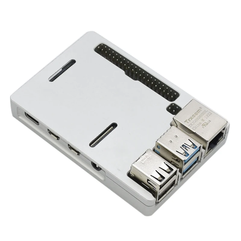 Для Raspberry Pi 4 Модель B алюминиевый сплав чехол металлический с ЧПУ охлаждающий Ультратонкий корпус теплоотвод для Raspberry Pi 4B только