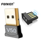 Мини Bluetooth-адаптер FONKEN V5.0, USB-ключ BT 5,0, Aux, беспроводной Bluetooth адаптер для ТВ-принтера, клавиатуры, ПК, гарнитура для планшета